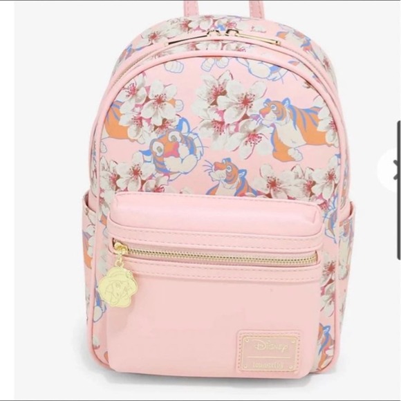 Loungefly DISNEY Backpack - ALADDIN - RAJA FLORAL - tiger - Picture 1 of 2